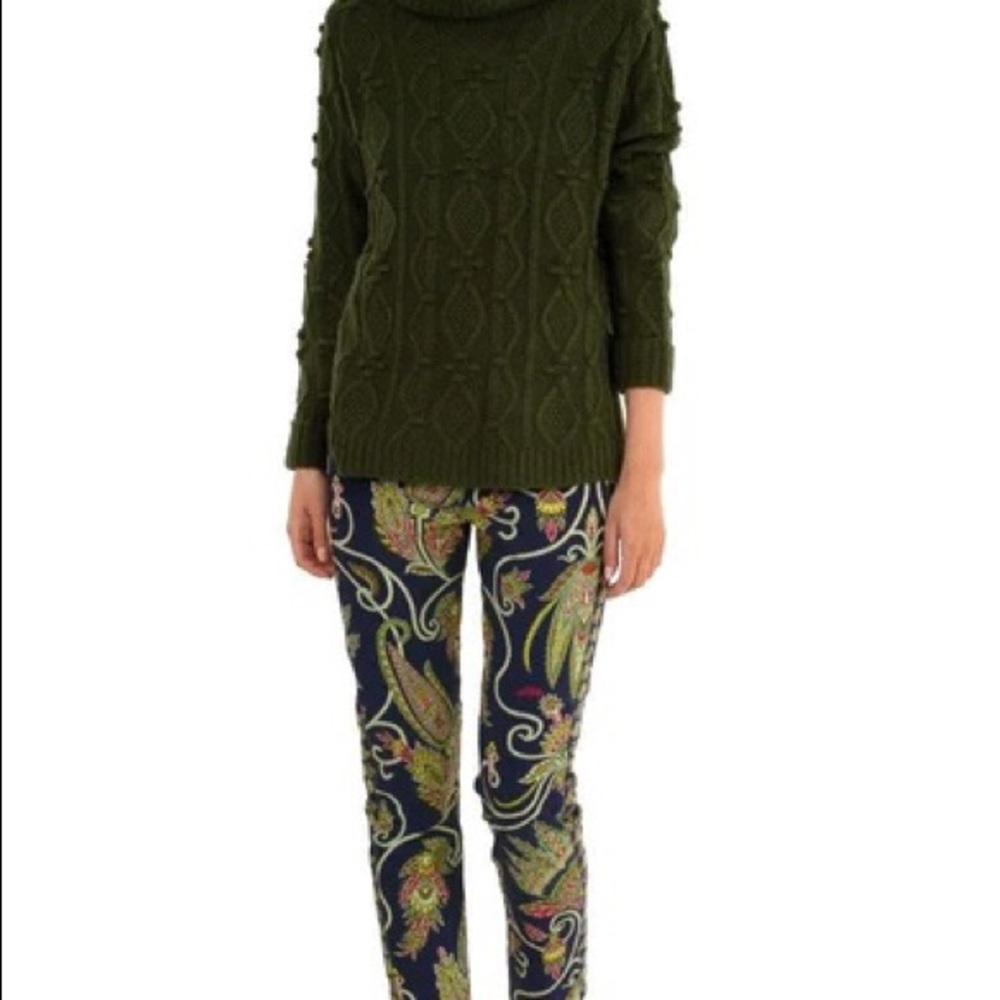 Gretchen Scott Gripe Less Jeans in Plume Olive (Size: Shrimp)